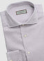 CANALI DRESS SHIRT IN BURGUNDY PURPLE DASHES