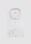 STENSTRÖMS DRESS SHIRT IN WHITE WITH PINK TRIM