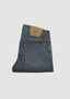 HANDPICKED LINO COTTON BUTTON FLY 5 POCKET IN BLUE