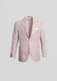 SARTORIO SPORT COAT WOOL SILK LINEN BLEND IN PINK PLAID