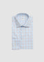 STENSTRÖMS DRESS SHIRT WITH PLAID IN BLUE AND ORANGE