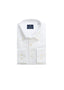 EMANUEL BERG LONG SLEEVES SPORT SHIRT IN WHITE COTTON LINEN LUXE OXFORD