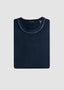 PATRICK ASSARAF LONG SLEEVE VINTAGE WASH CREW IN MIDNIGHT