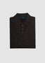 PATRICK ASSARAF DROP MERINO POLO IN MAHOGANY