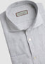 CANALI LINEN LONG SLEEVE SPORT SHIRT IN PEARL