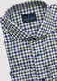 EMANUEL BERG DRESS SHIRT CHECKED IN BLUE & GREEN 