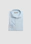 CANALI LONG SLEEVE SPORT SHIRT IN BLUE COTTON LINEN