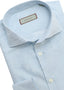 CANALI LONG SLEEVE SPORT SHIRT IN BLUE COTTON LINEN
