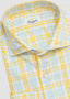 GIANNETTO PORTOFINO LONG SLEEVE SPORT SHIRT YELLOWSTONE PLAID IN SKY & YELLOW 