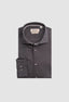 BORGO MELANGE BIRDSEYE LONG SLEEVE SPORT SHIRT IN CHARCOAL