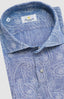 GIANNETTO PORTOFINO LONG SLEEVE SPORT SHIRT RANCH HAND IN BLUE