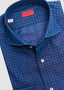 ISAIA SHADES OF BLUE LONG SLEEVE SPORT SHIRT IN LIGHT BLUE