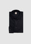 STENSTRÖMS LONG SLEEVE SPORT SHIRT IN BLACK HERRINGBONE