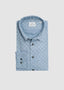 EMANUEL BERG LONG SLEEVE SPORT SHIRT WITH COTTON LYOCELL IN BRIGHT BLUE TWIGS