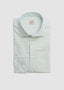 STENSTRÖMS LONG SLEEVE SPORT SHIRT IN GREEN & BLUE TATTERSALL