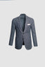 SARTORIO SOFT SPORT COAT IN BLUE AND BROWN CHECK