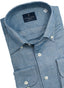 EMANUAL BERG YOGA CASHMERE LS SPORT SHIRT IN BLUE