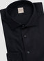 STENSTRÖMS LONG SLEEVE SPORT SHIRT IN BLACK HERRINGBONE