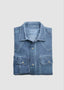 PLOUMANAC'H WACO WESTERN LONG SLEEVE SPORT SHIRT IN JEANS