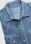 PLOUMANAC'H WACO WESTERN LONG SLEEVE SPORT SHIRT IN JEANS