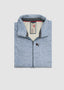 RELWEN MICROPILE 1/2 ZIP IN LIGHT BLUE FLECK