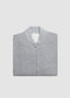 FRADI WOOL ZIP CARDIGAN IN GREY