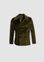 SEALUP PEACOAT WITH ENGLISH CORDUROY IN OLIVE