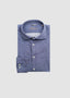 STENSTRÖMS LONG SLEEVE SPORT SHIRT IN WASHED BLUE HOUNDSTOOTH