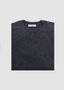 LUCIANO BARBERA CASHMERE CREW SWEATER IN NAVY MIX