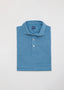 FEDELI SHORT SLEEVE  DUSTY LINO POLO IN ROYAL 