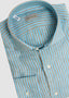 SARTORIO LONG SLEEVE SPORT SHIRT IN GREY AND BLUE STRIPES