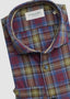 TINTORIA MATTEI LONG SLEEVE SPORT SHIRT IN DUSTY ROSE PLAID
