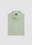 FEDELI SHORT SLEEVE DUSTY LINO POLO IN SEAFOAM