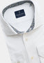 EMANUEL BERG POLISH ANDERS MODERN 4 FLEX STRETCH LS SPORT IN WHITE