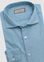 CANALI LONG SLEEVE SPORT SHIRT IN SOLID LIGHT BLUE