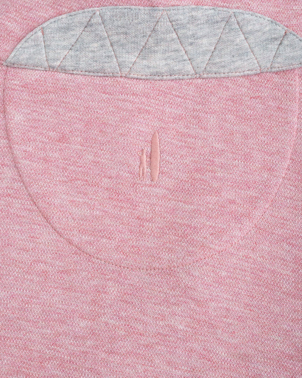 1/4 Zip Pullover in Coral