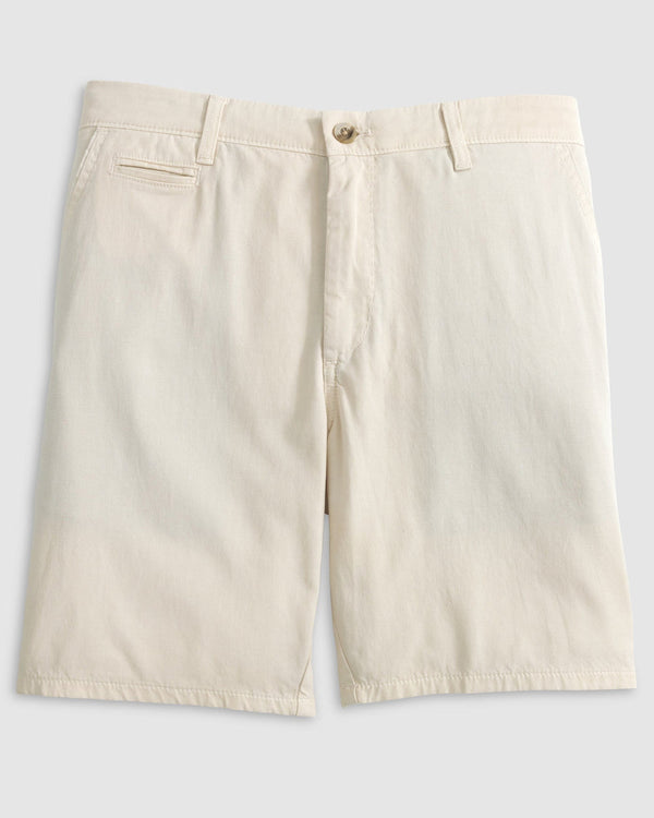 Nassau Cotton Blend Shorts in Stone
