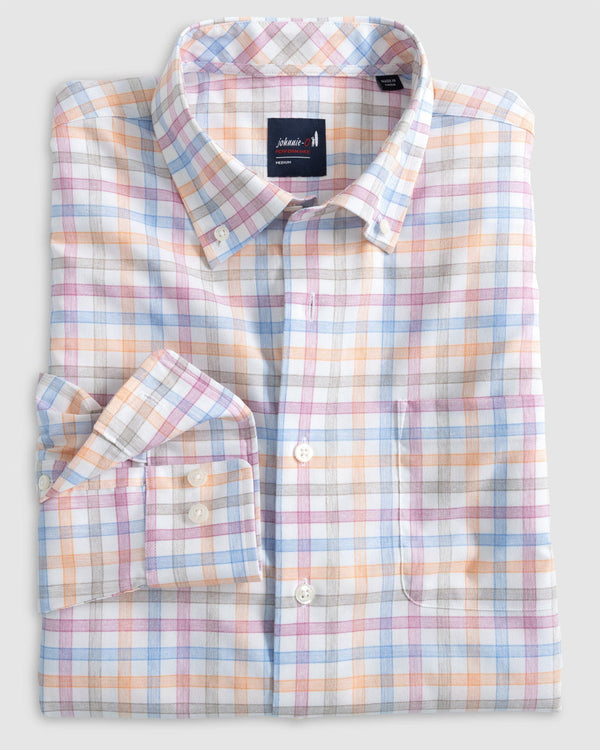 Performance Button Up Shirt in Tahitian