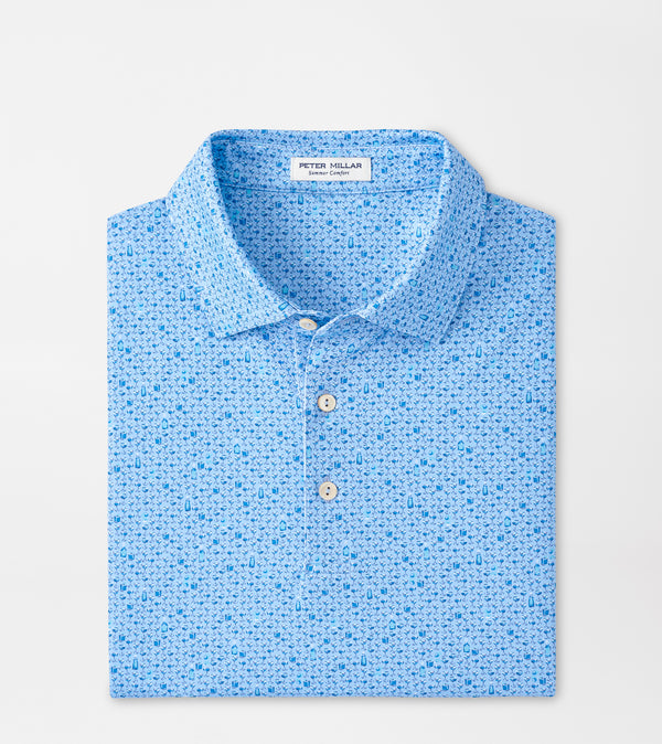 Short Sleeve Knit Shirt in Whiskey Cottage Blue