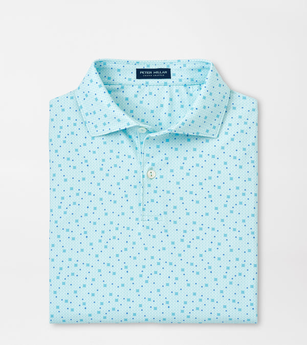 Short Sleeve Knit Shirt in Diamond Iced Aqua