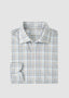 PETER MILLAR NORTH COAST CROWN LITE COTTON-STRETCH SPORT SHIRT IN BLUE HAZE