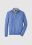 PETER MILLAR ARTISAN CRAFTED CASHMERE FLEX QUARTER-ZIP IN LUNAR BLUE