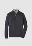 PETER MILLAR GRANT BIRDSEYE QUARTER-ZIP IN CHARCOAL 