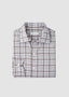 PETER MILLAR WAYNESVILLE PERFORMANCE FLANNEL SPORT SHIRT IN WINTER IVORY