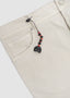 PESCAROLO 5 POCKET SELVEDGE BULL IN LIGHT KHAKI