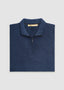 MAURIZIO BALDASSARI CASHMERE QUARTER ZIP SWEATER IN ALUMINIUM DYED
