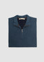 MAURIZIO BALDASSARI SPORT MOCK ZIP SWEATER IN NAVY