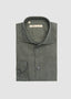 MAURIZIO BALDASSARI COTTON LYOCELL BONE LONG SLEEVE SPORT SHIRT IN CASTOR GREY 