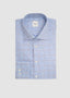 STENSTROMS HOUNDSTOOTH DRESS SHIRT IN BLUE
