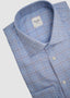 STENSTROMS HOUNDSTOOTH DRESS SHIRT IN BLUE